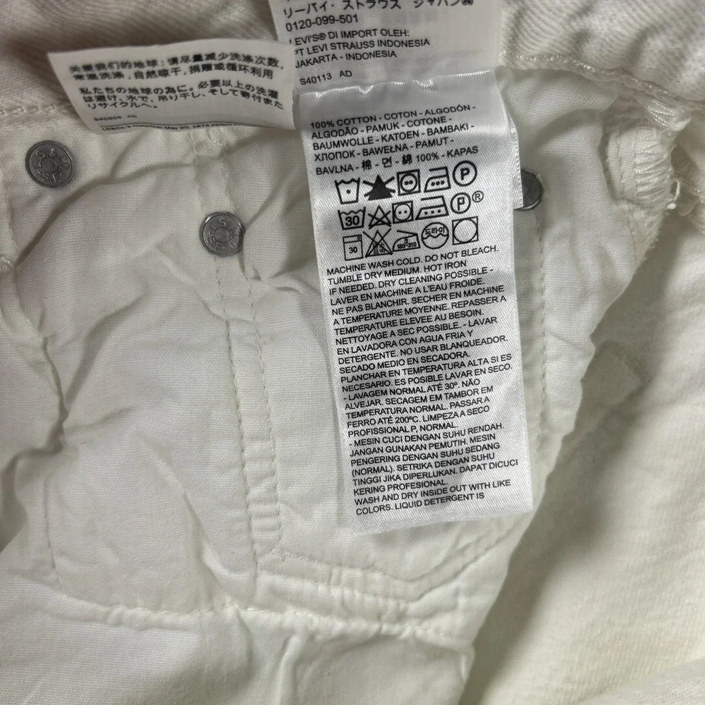 Levi's Premium 501 San Francisco Jeans White Wash 28x27